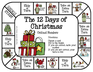 12 Days Of Christmas Words Printable