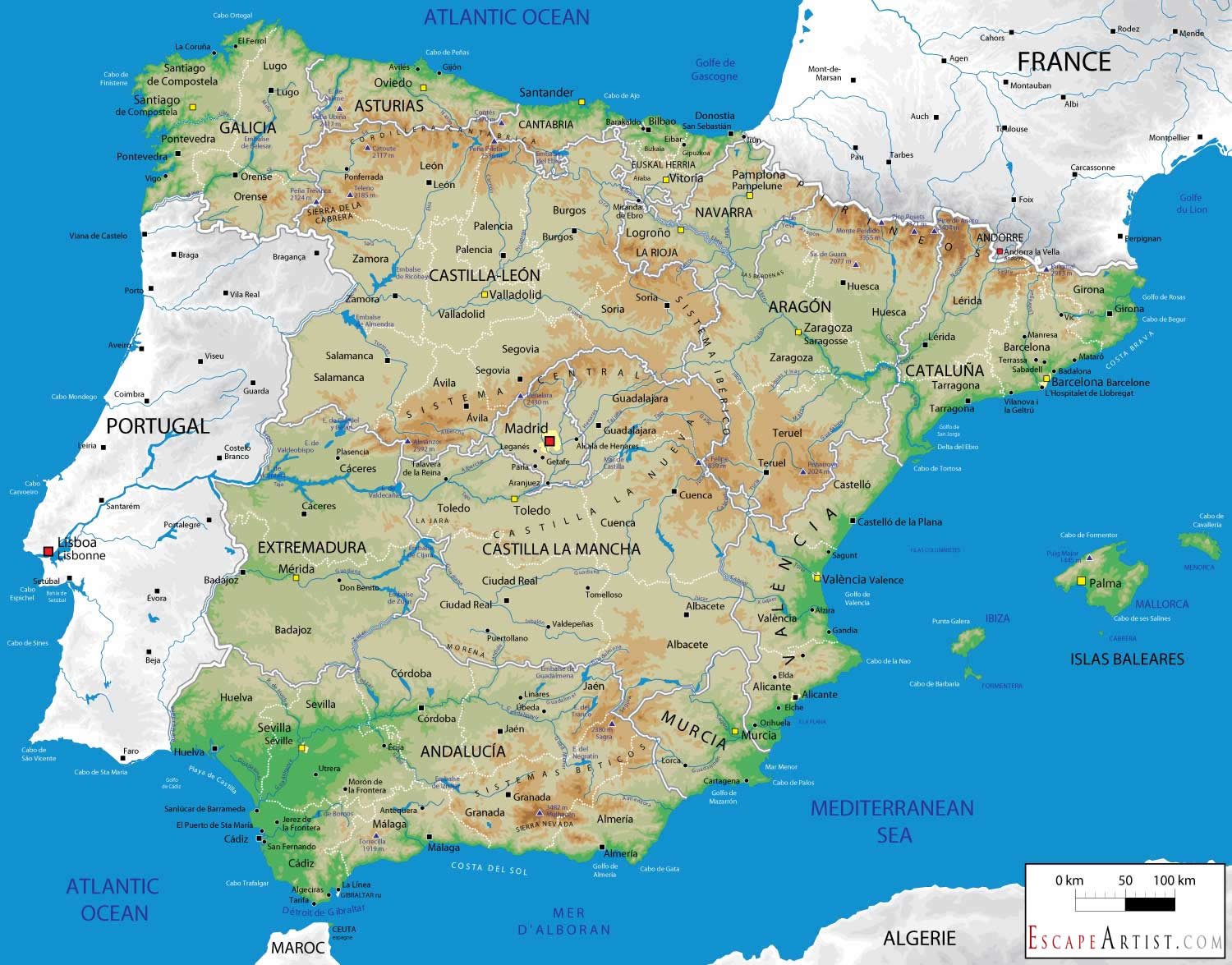 17 Autonomous Regions Of Spain