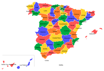 17 Autonomous Regions Of Spain