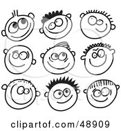 Black And White Smiley Face Clip Art Free