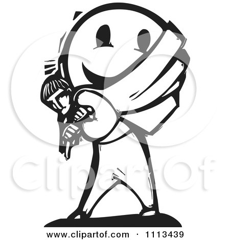 Black And White Smiley Face Clip Art Free