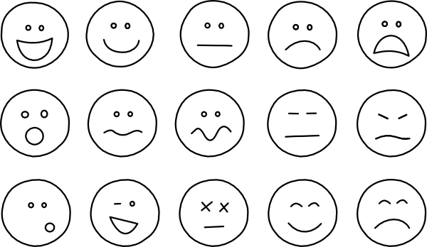 Black And White Smiley Face Clip Art Free