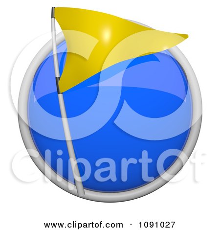 Blue And Yellow Flag