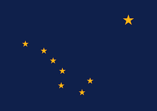 Blue And Yellow Flag With Stars