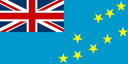 Blue And Yellow Flag With Stars