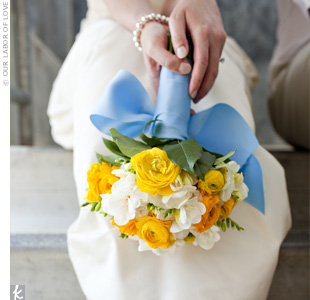 Blue And Yellow Wedding Flowers