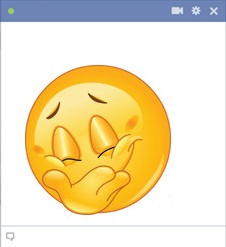 Blushing Smiley Facebook Chat