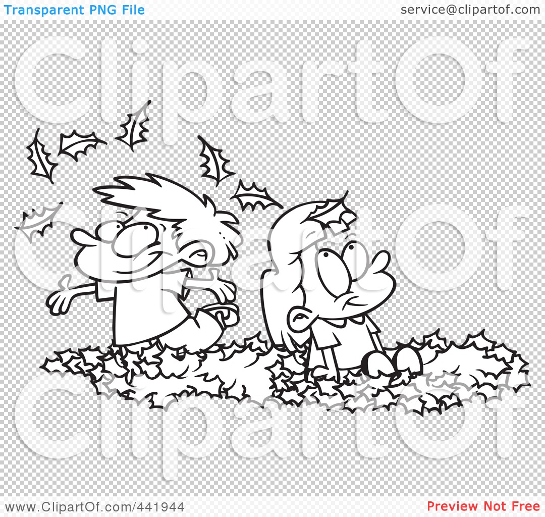 Children Clip Art Black And White