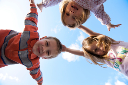 Children Playing Outside In The Park