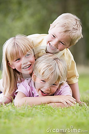 Children Playing Together Outside