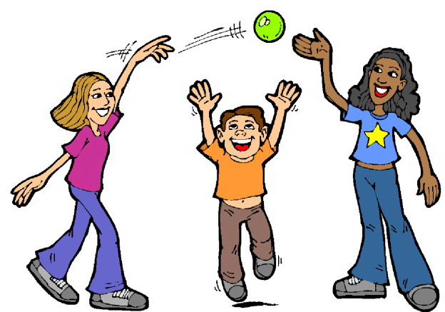 Children Playing With Toys Clipart