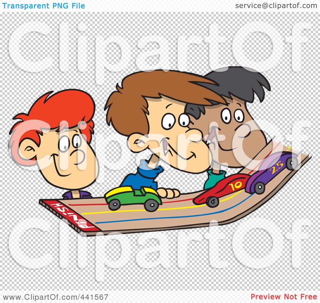 Children Playing With Toys Clipart