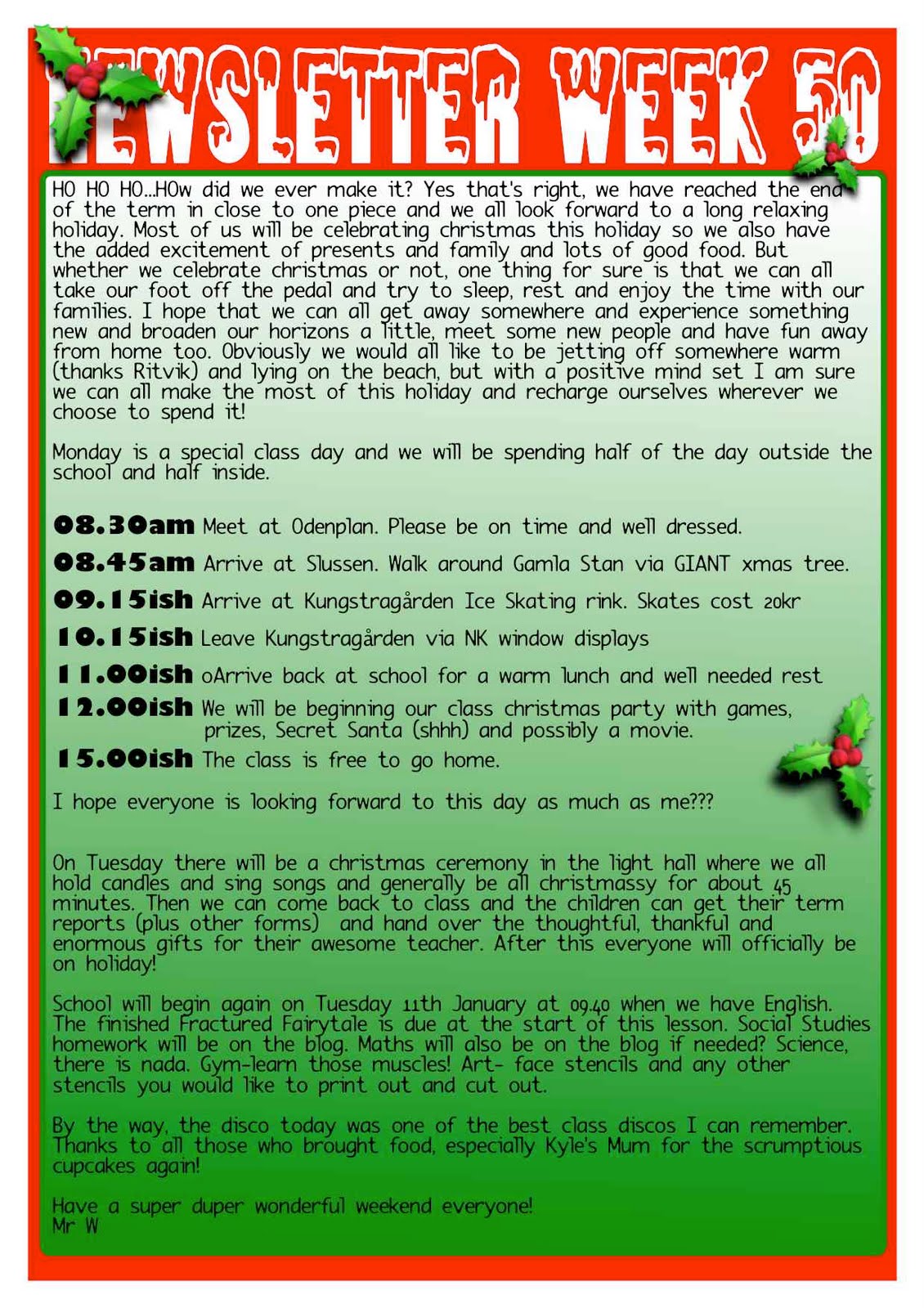 Christmas Newsletter Ideas