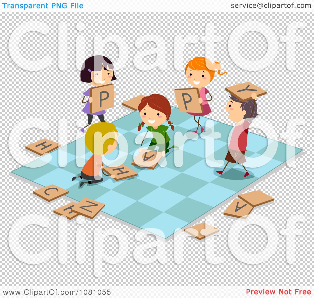 Clipart Children Playing Games