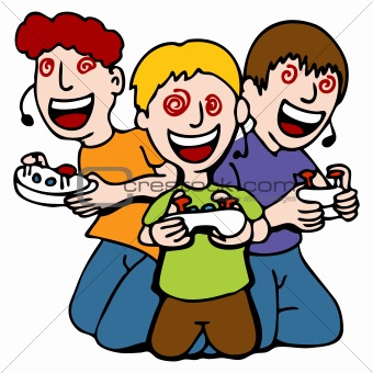 Clipart Children Playing Games