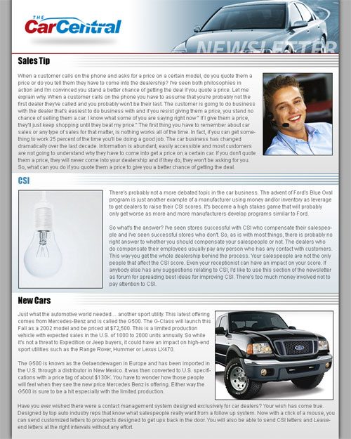 Corporate Newsletter Design Samples