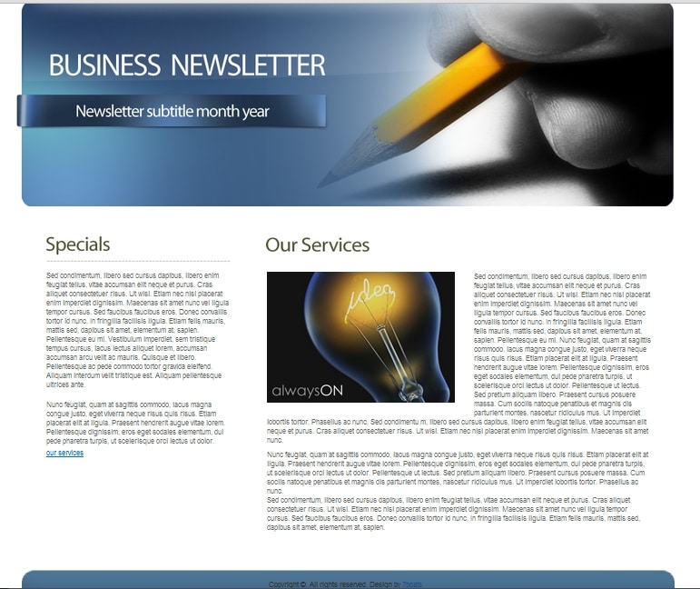 Corporate Newsletter Format