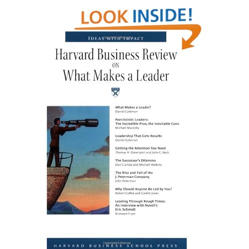 Daniel Goleman Leadership That Gets Results Harvard Business Review