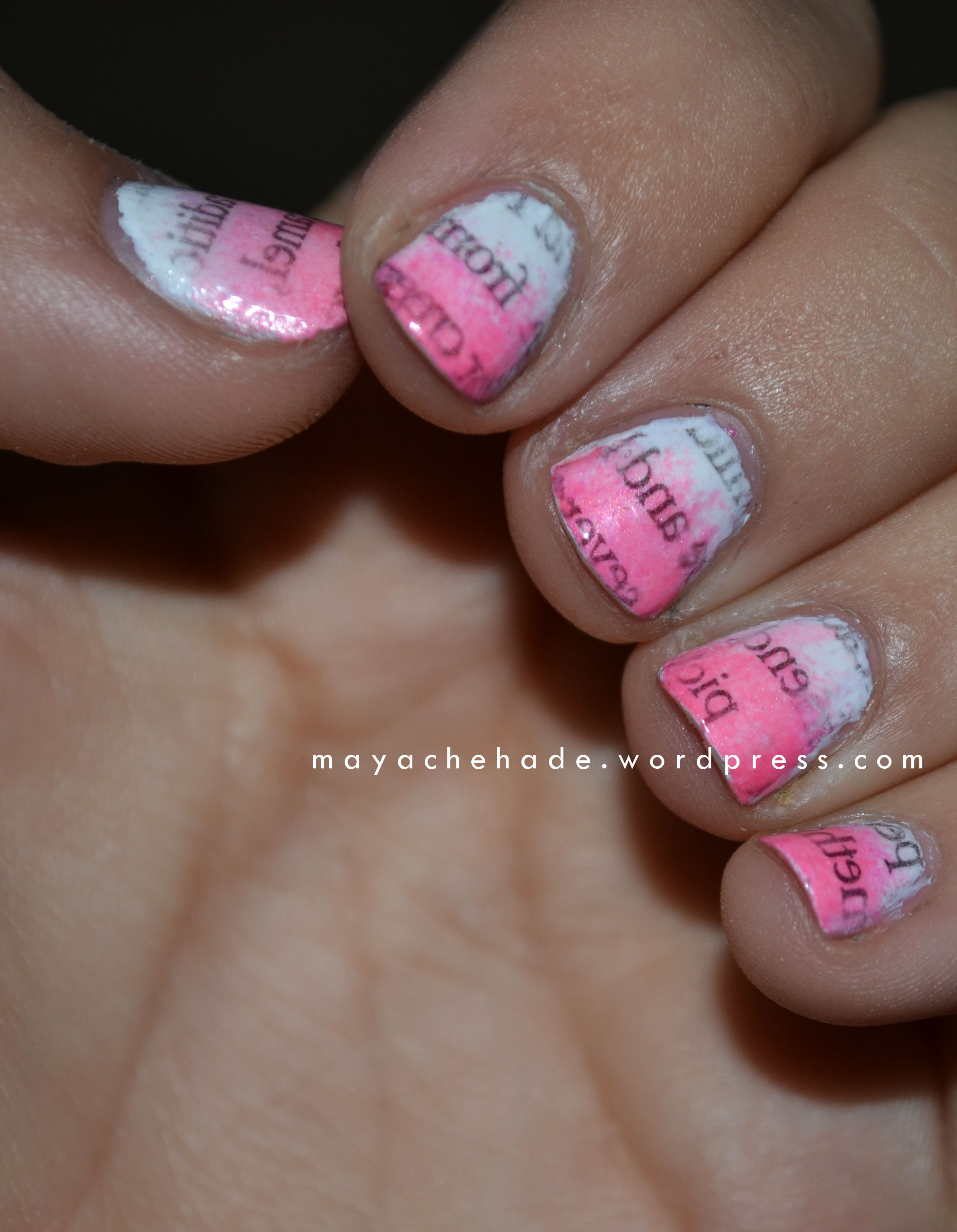 Diy Newspaper Nails