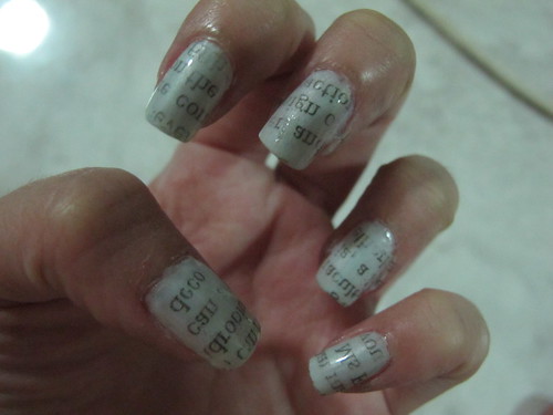 Diy Newspaper Nails