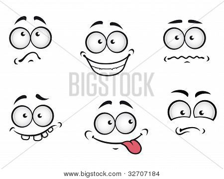 Emotions Faces Cartoon