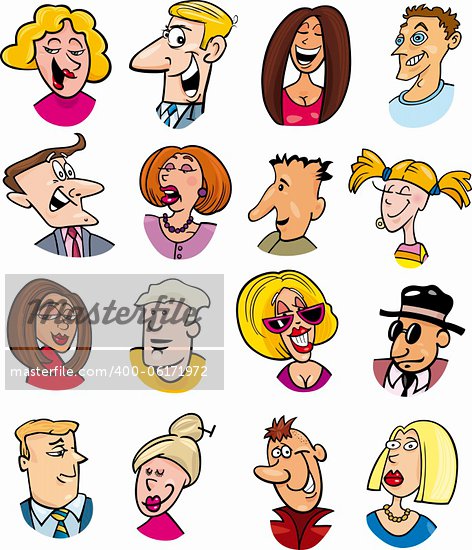 Emotions Faces Cartoon