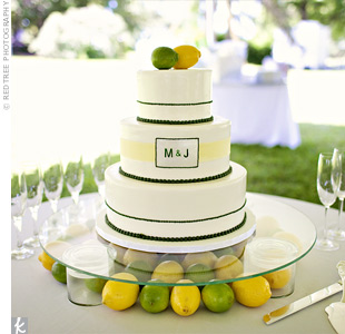 Green And Yellow Wedding Cakes