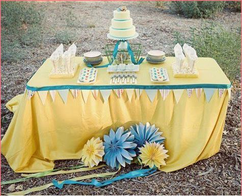 Green Blue And Yellow Wedding Colors