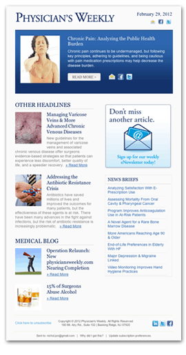 Hospital Newsletter Samples