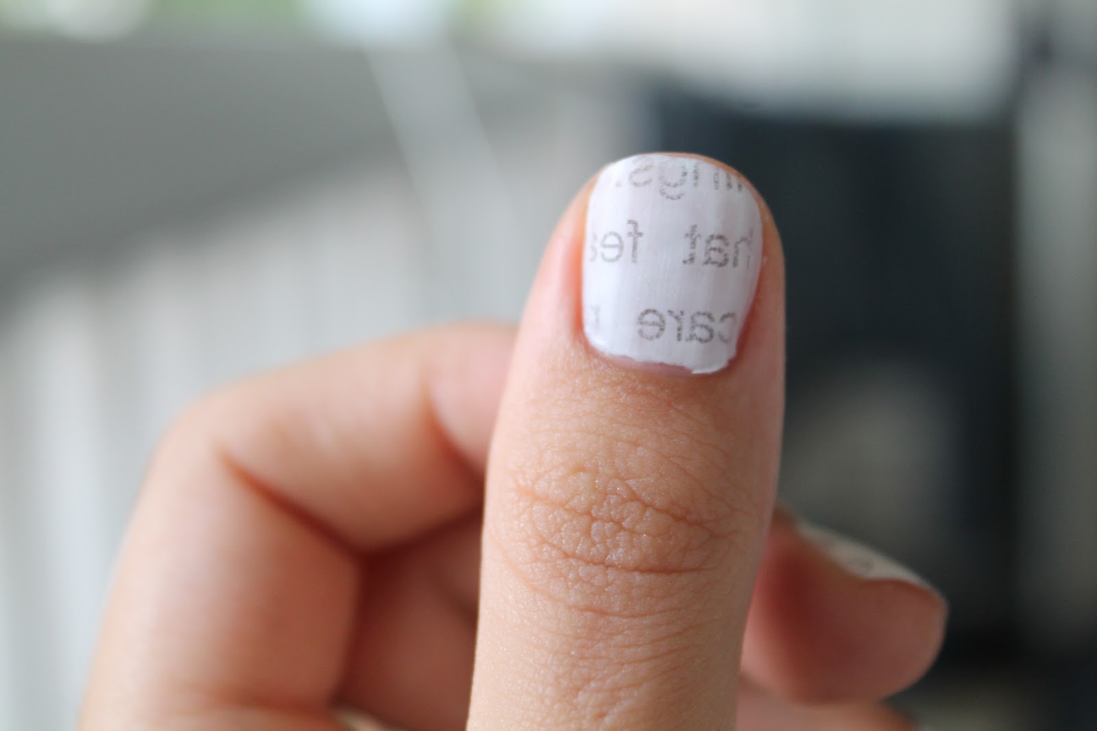 How To Do Newspaper Nails With Printer Paper