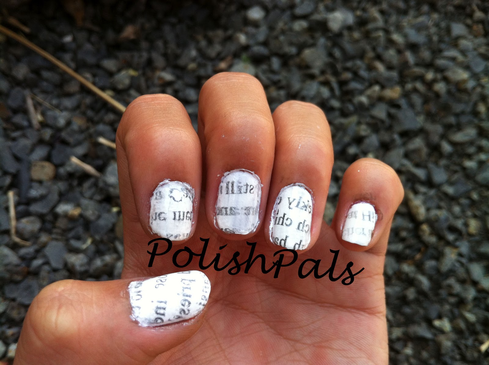 How To Get Newspaper Nails With Water