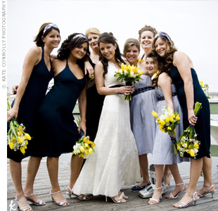 Navy Blue And Yellow Wedding Colors