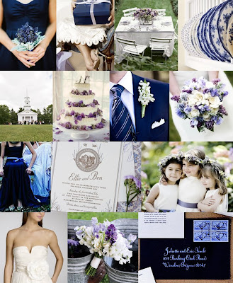 Navy Blue And Yellow Wedding Colors