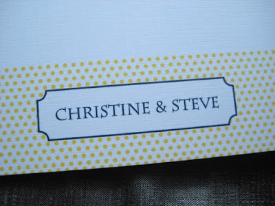 Navy Blue And Yellow Wedding Invitations