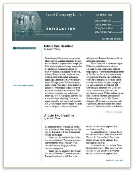 Newsletter Templates For Word