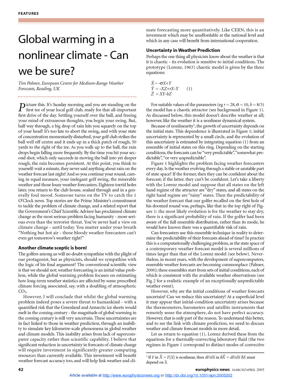 Newspaper Articles On Global Warming