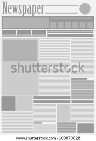 Newspaper Background Vector