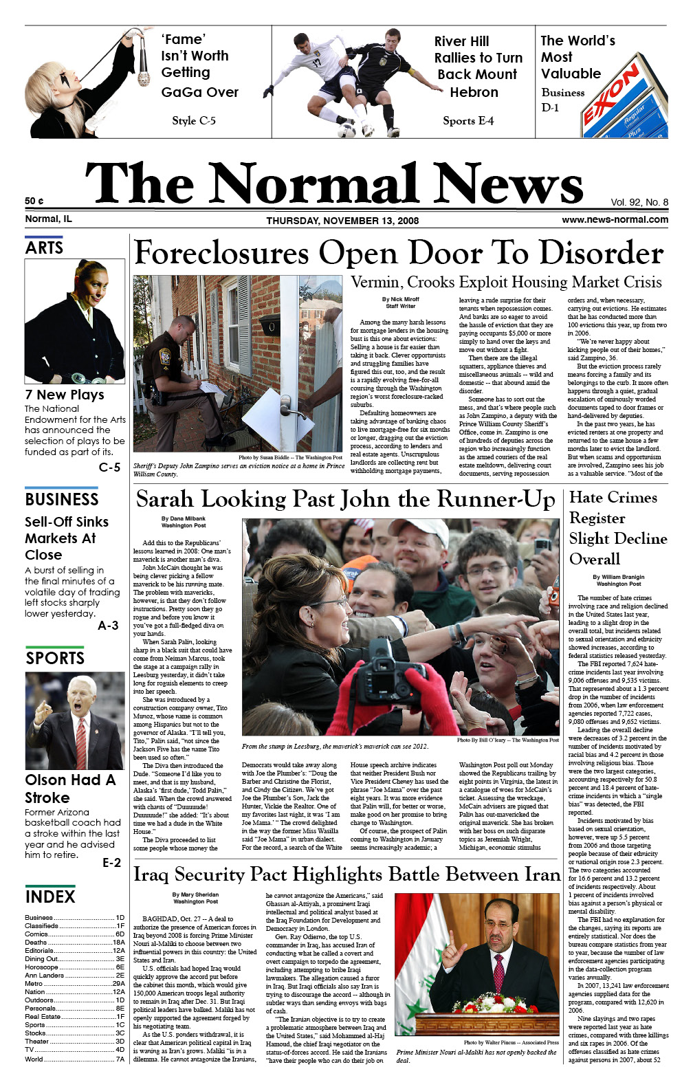 Newspaper Front Page Design