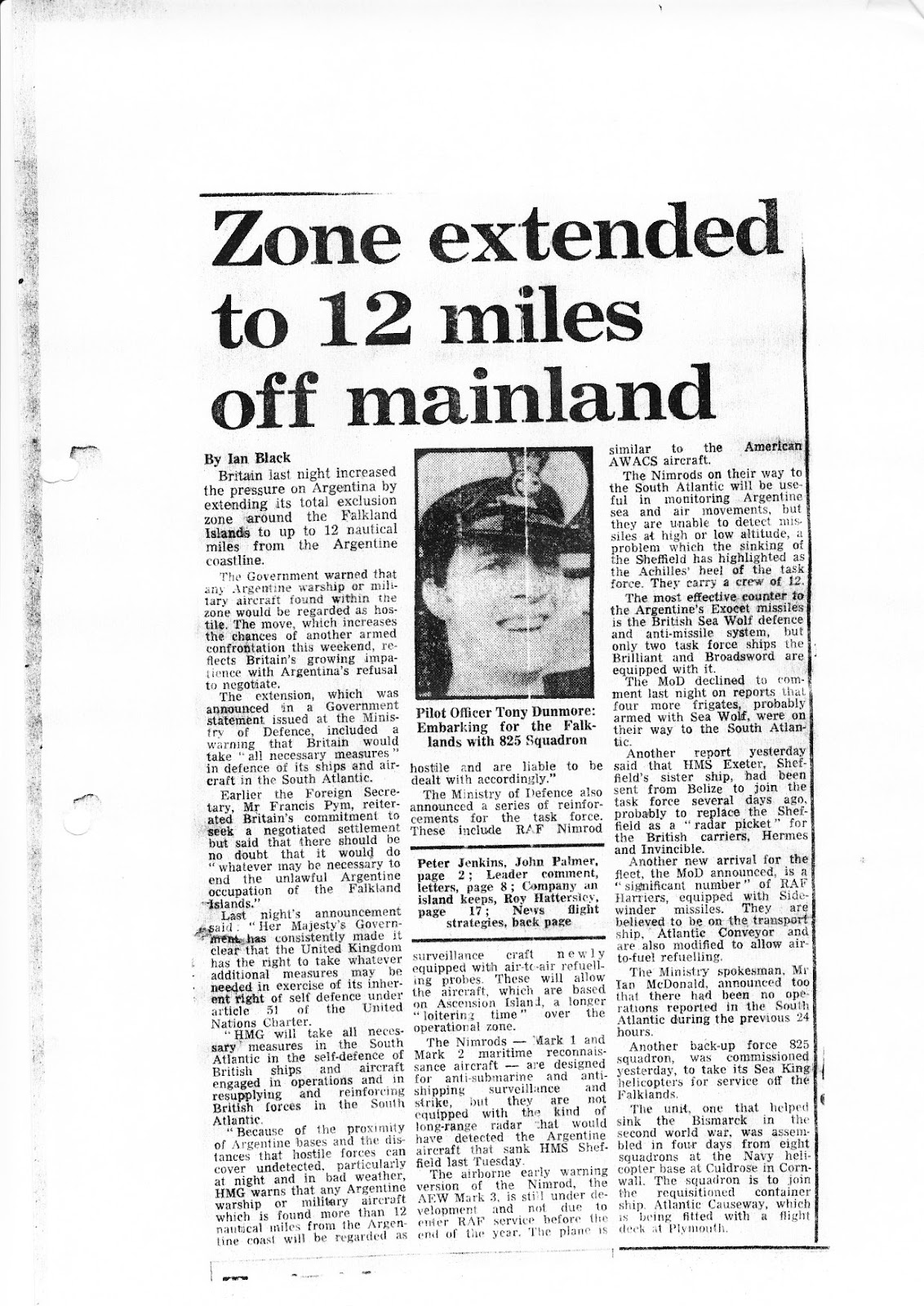 Newspaper Headlines 1982