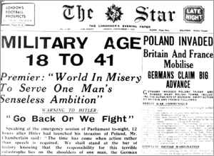 Newspaper Headlines World War 2