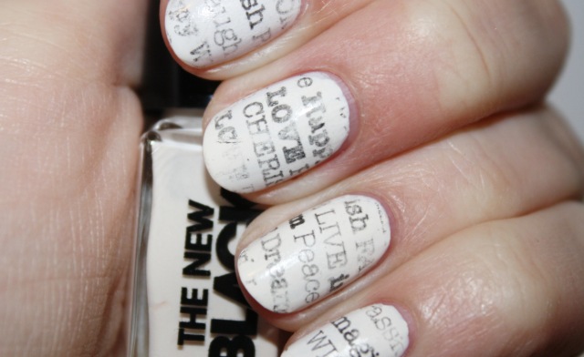 Newspaper Nails Tutorial