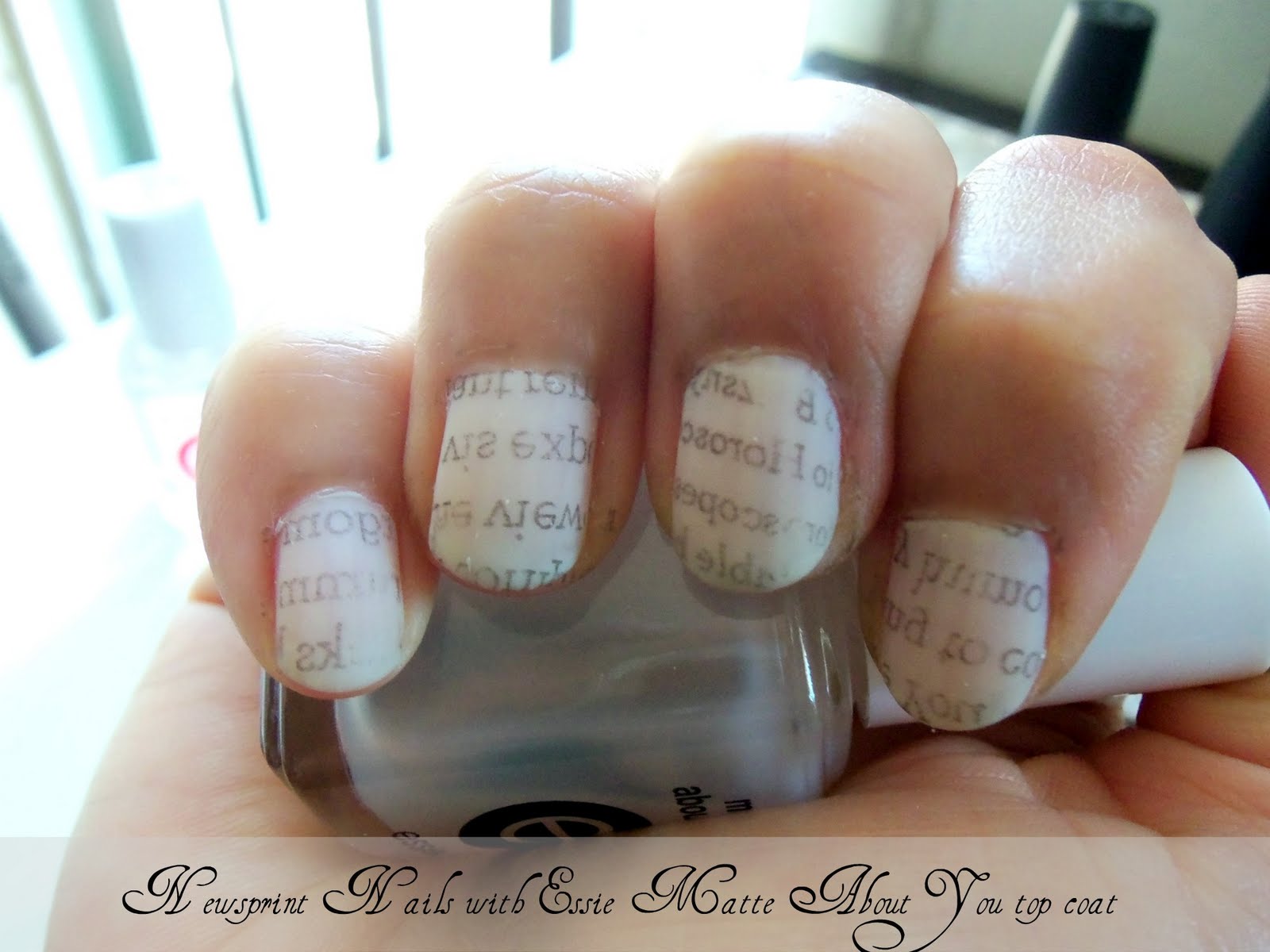 Newspaper Nails Tutorial