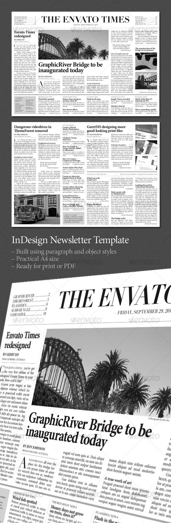 Newspaper Template Photoshop