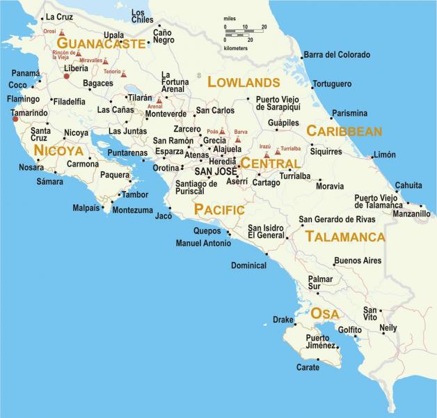 Occidental Grand Papagayo Costa Rica Map
