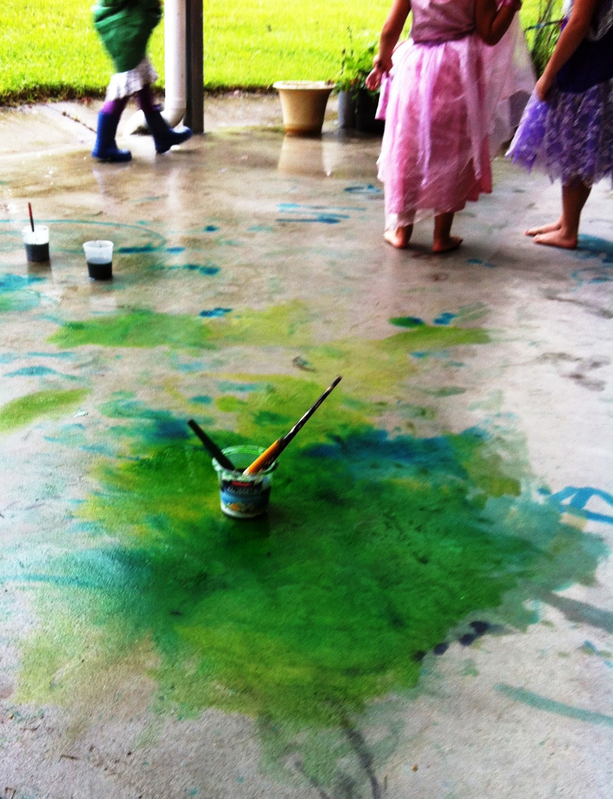 Pictures Of Children Playing In Rain