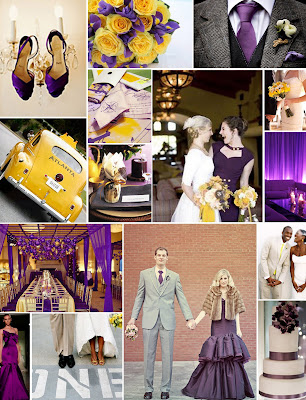 Purple And Yellow Wedding