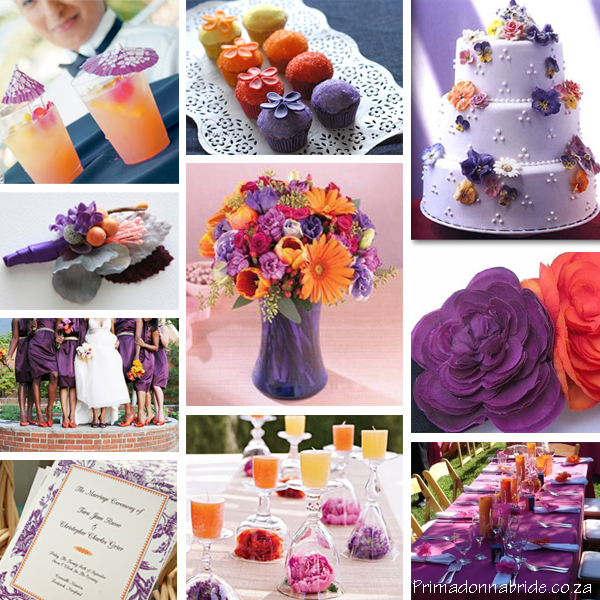 Purple And Yellow Wedding Colours