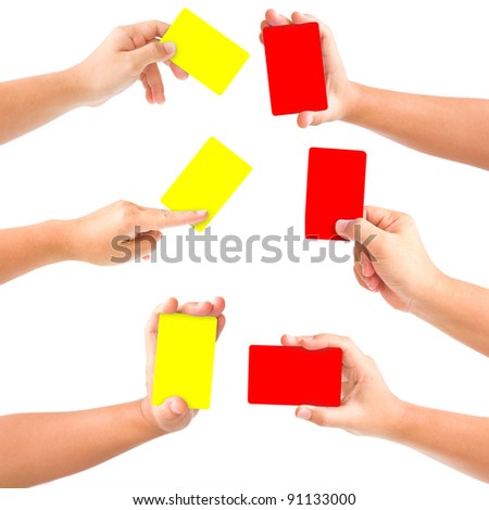 Red And Yellow Cards In Football