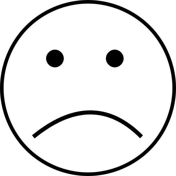 Sad Smiley Face Clip Art