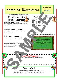 School Newsletter Templates Free Microsoft Word